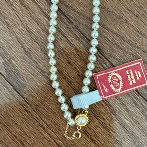 Spanish Mallorca Gold  Pearl Necklace